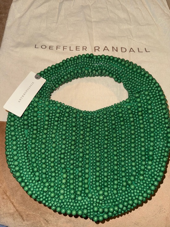 Anthropologie Handbags - Anthropologie Green Beaded Round Handbag